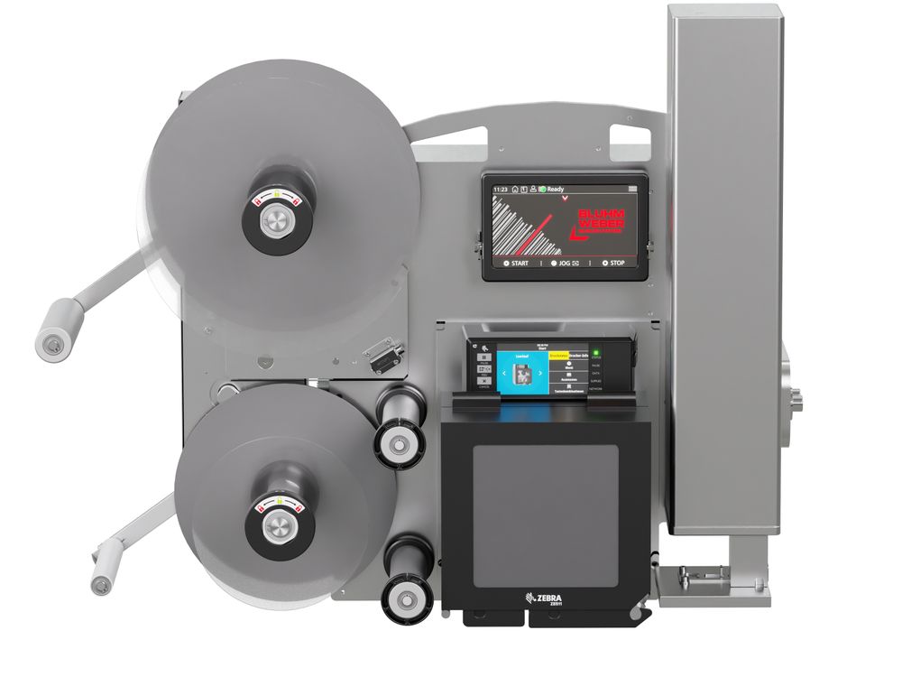 Etikettendruckspender Legi-Air 4050E ohne Etiketten frontal