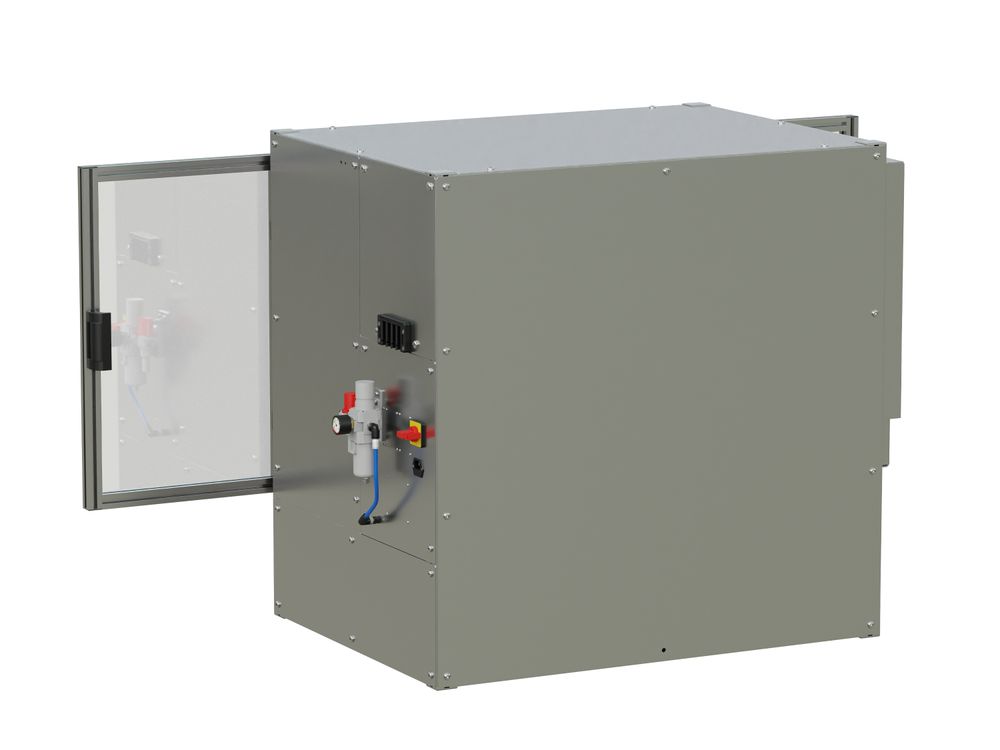 Palettenetikettierer AP 182 / AP 182 RT geöffnet Rückseite