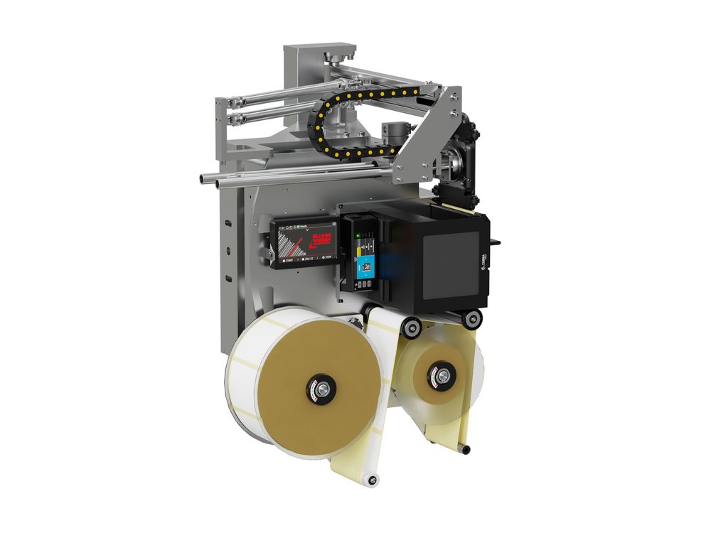 Etikettendruckspender Legi-Air 4050E2A offen links