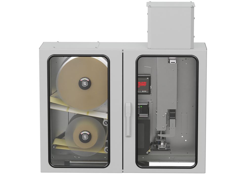 Etikettendruckspender Legi-Air 4050I geschlossen frontal