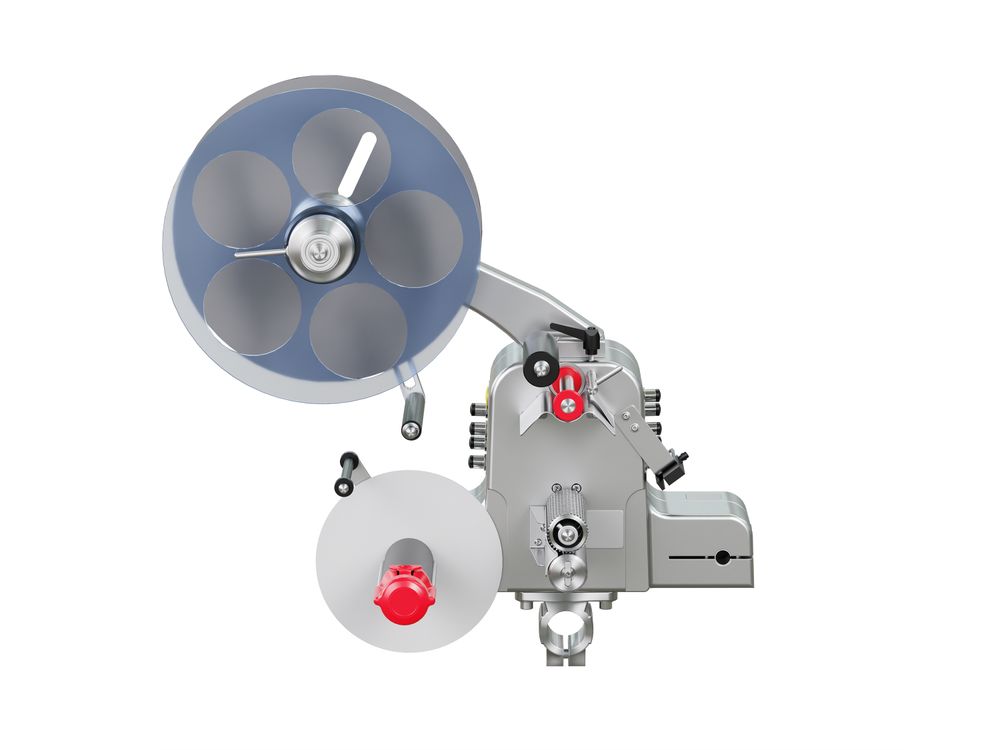 Etikettenspender Alpha Compact ohne Etiketten frontal