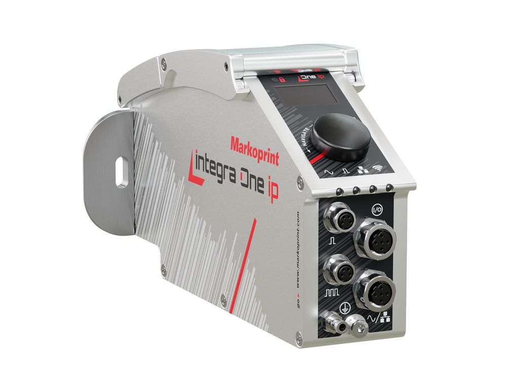 Industrieller Tintenstrahldrucker Markoprint integra One ip Rückseite links