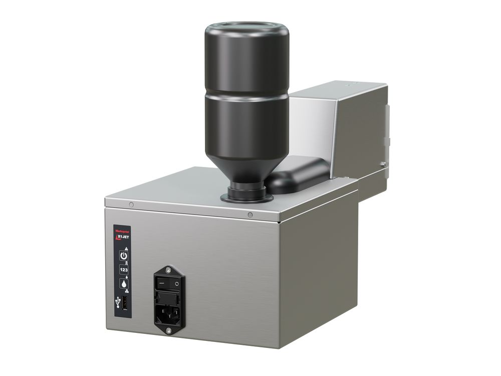 Industrieller Tintenstrahldrucker Markoprint X1JET MX 50 Rückseite rechts