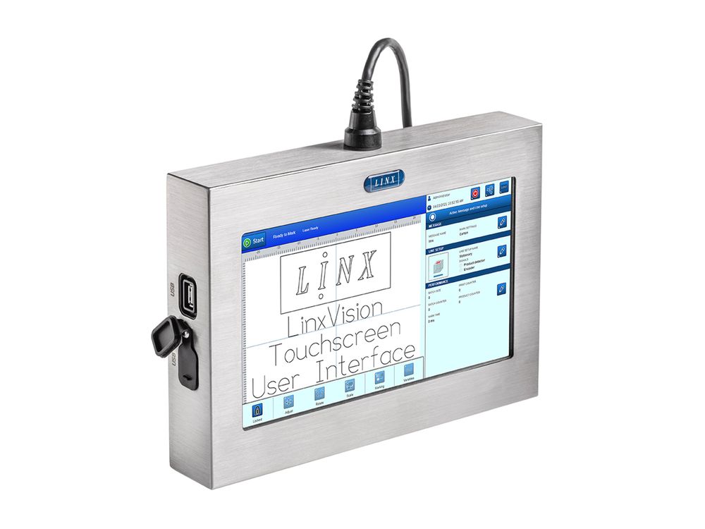 LinxVision CSL Laserbeschrifter User Interface Bedieneinheit