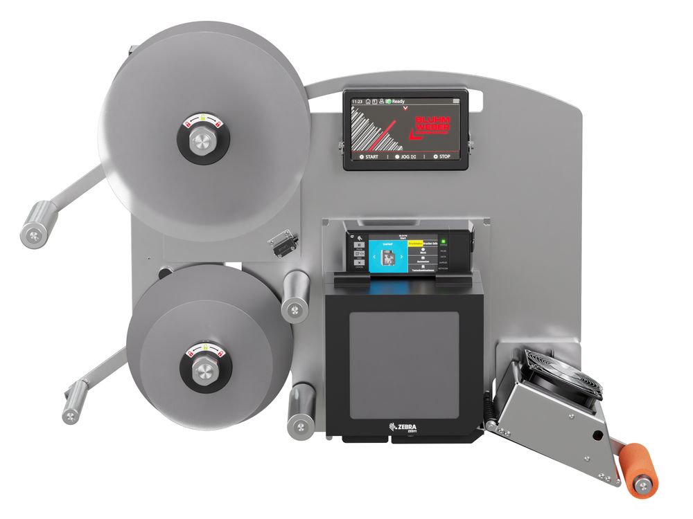 Etikettendruckspender Legi-E 4050B ohne Etiketten frontal