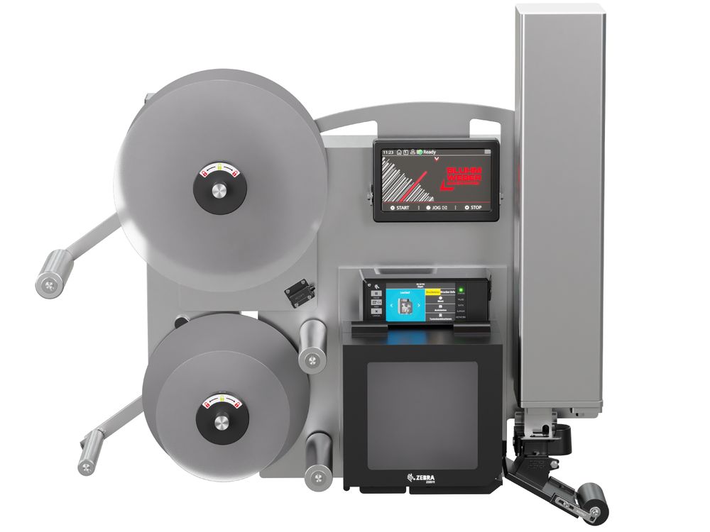 Etikettendruckspender Legi-E 4050E ohne Etiketten frontal