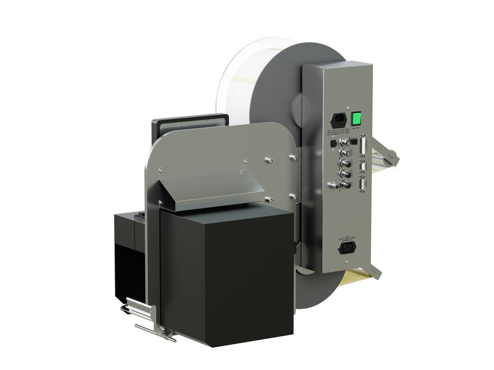 Etikettendruckspender Legi-Air 4050B-R mit Etiketten Rückseite