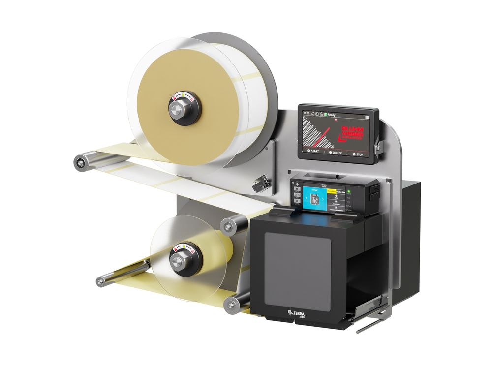 Etikettendruckspender Legi-Air 4050B-R mit Etiketten rechts