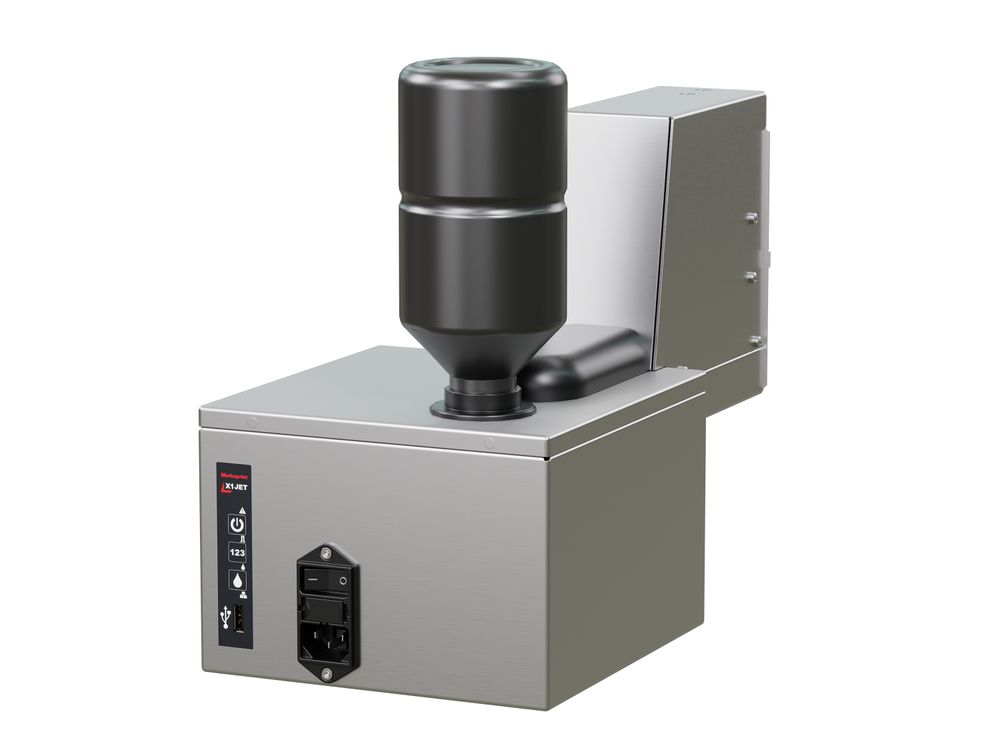 Industrieller Tintenstrahldrucker Markoprint X1JET MX 100 Rückseite rechts