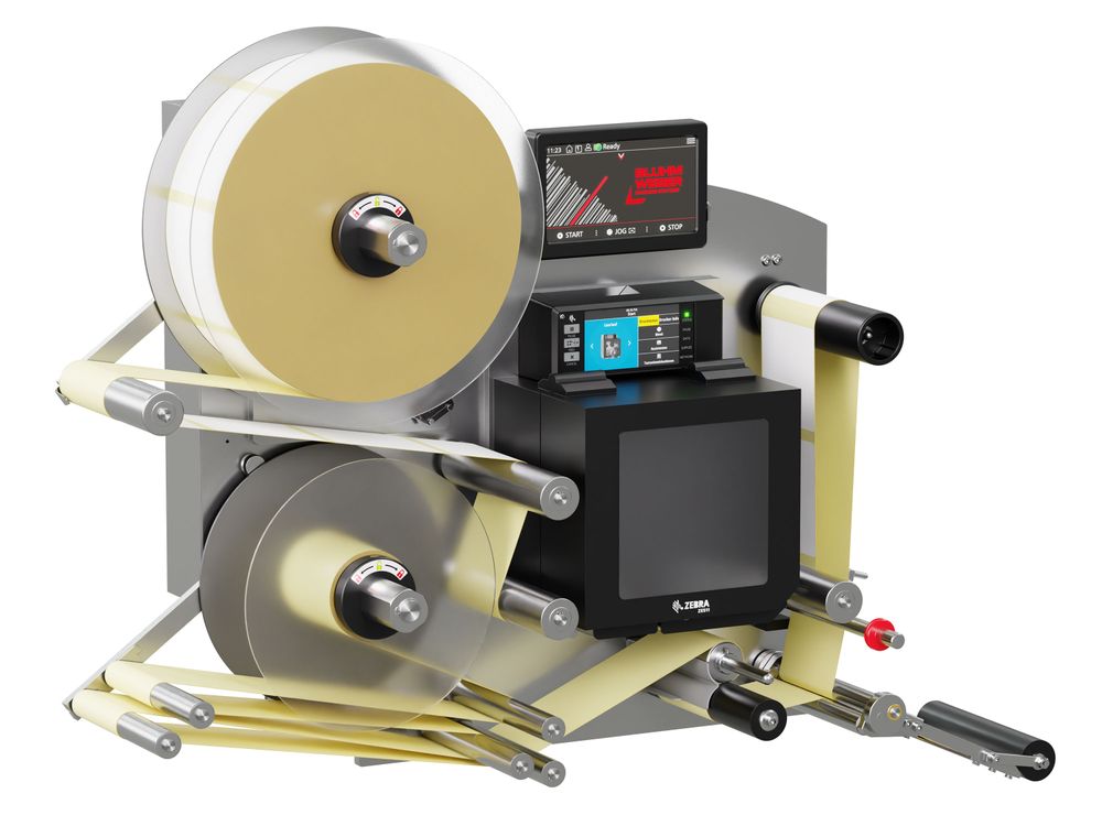 Etikettendruckspender Legi-E 4050AC mit Etiketten links