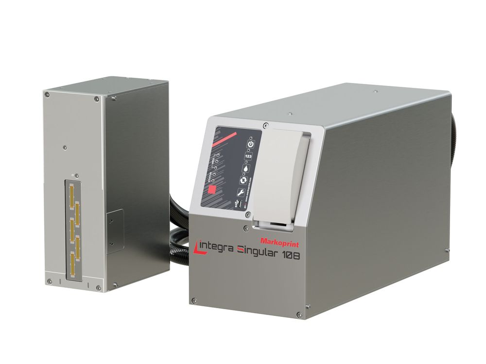 Industrieller Tintenstrahldrucker Markoprint integra Singular 108 frontal rechts