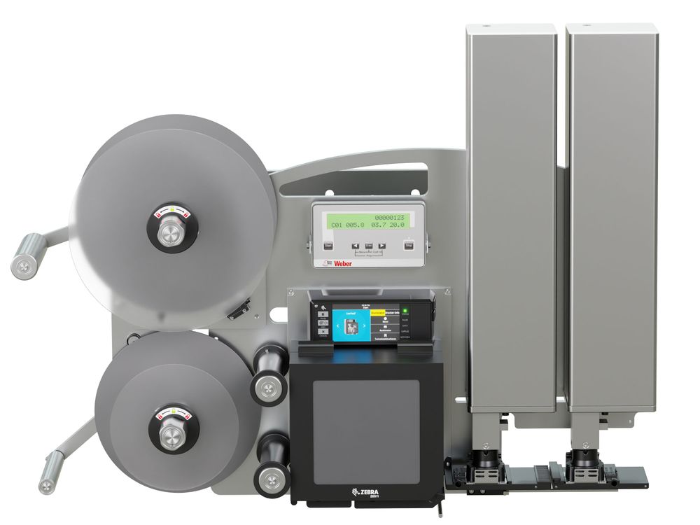 Etikettendruckspender Legi-Air 4050CWB ohne Etiketten frontal