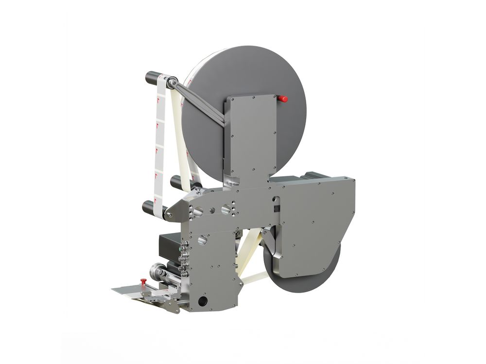 Etikettenspender Alpha HSM von hinten