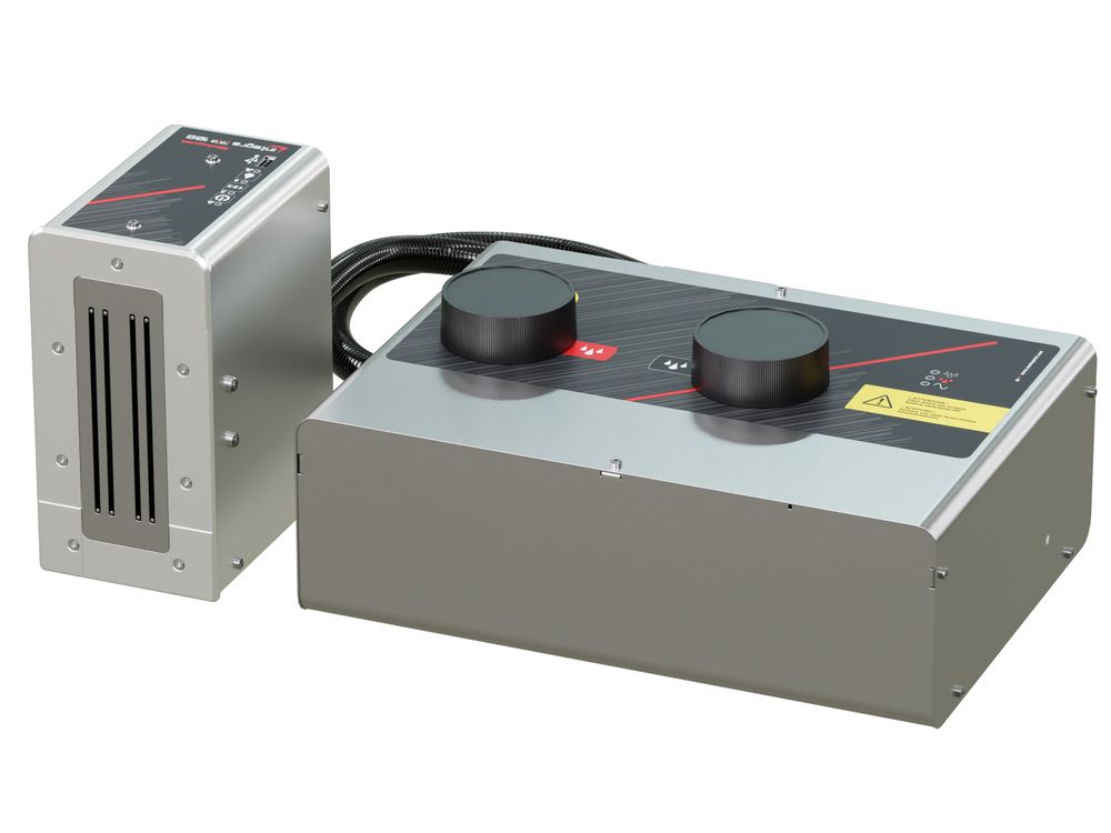 Industrieller Tintenstrahldrucker Markoprint integra PP 108 bicolor vorne links