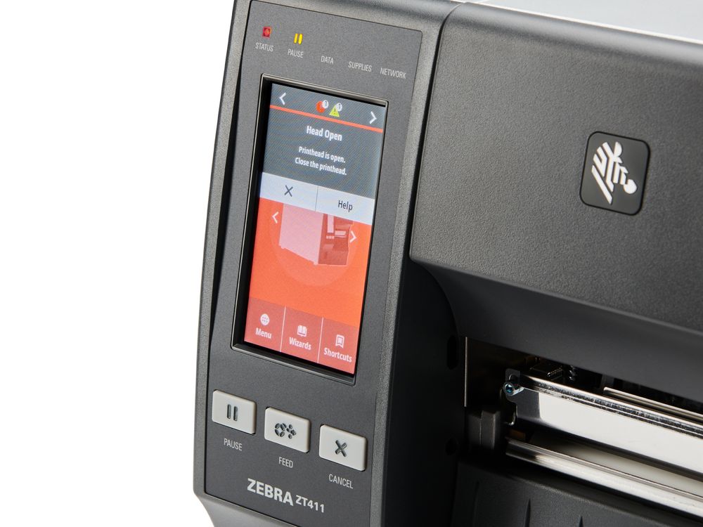 Zebra ZT411 Etikettendrucker Fehlermeldung