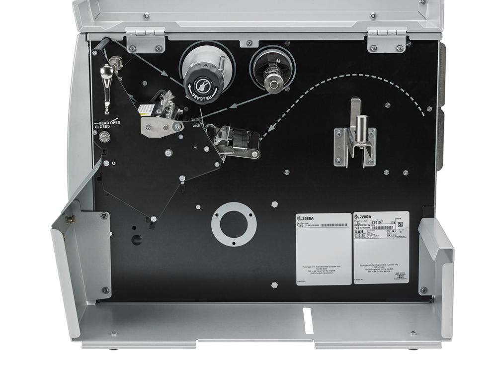 Zebra ZT510 Etikettendrucker Seite geöffnet