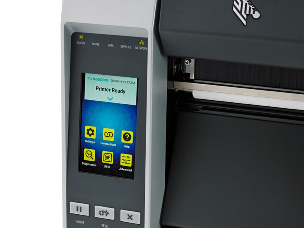 Zebra ZT610 Etikettendrucker Touchscreen-Bedienung