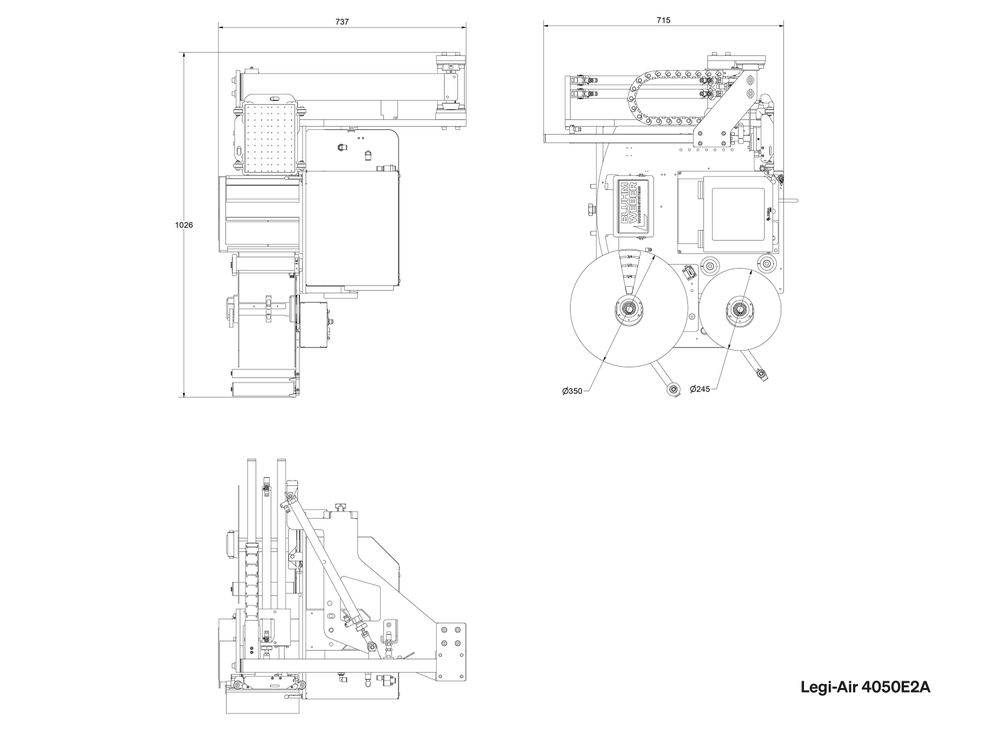Technische Zeichnung Legi-Air 4050 E(L)2A