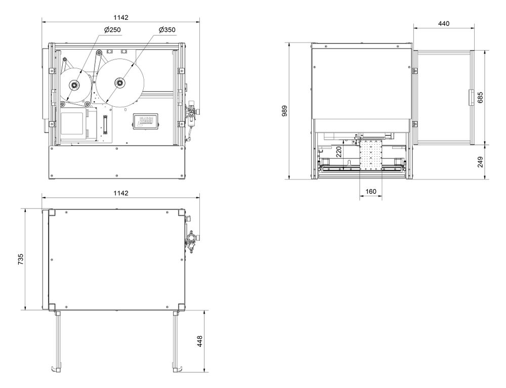 Technische Zeichnung AP 182 / AP 182 RT