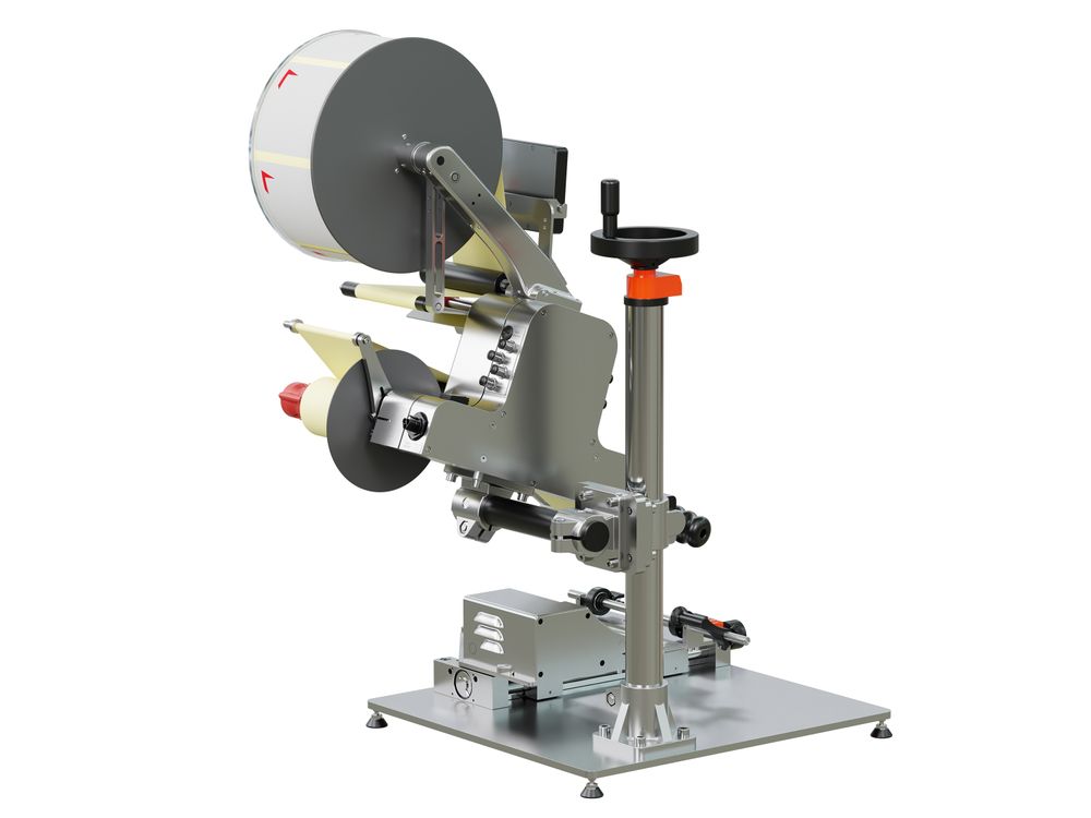 Etikettieranlage Geset 141 mit Etiketten Rückseite