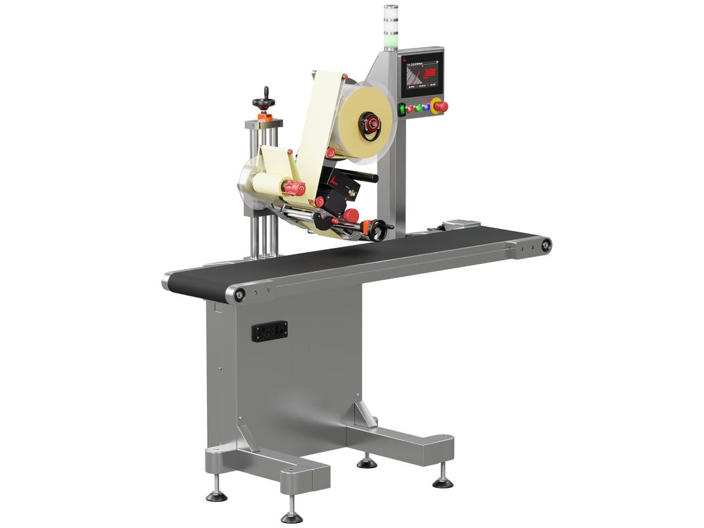 Etikettieranlage Geset 211 mit Etiketten links