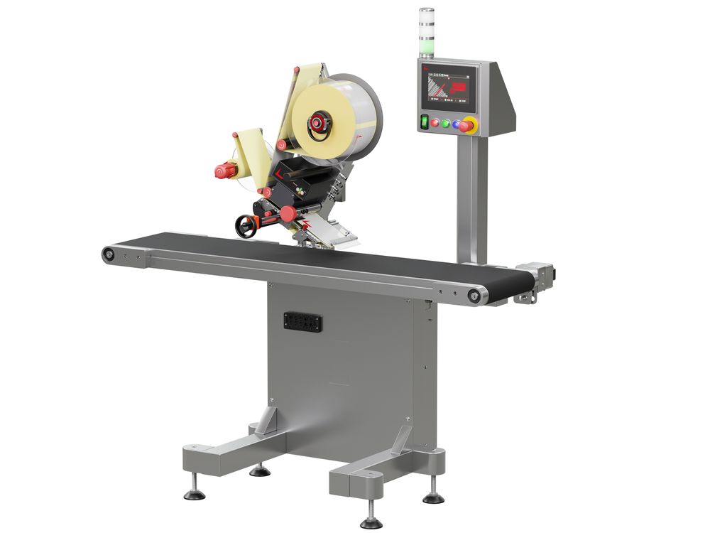 Etikettieranlage Geset 211 mit Etiketten rechts