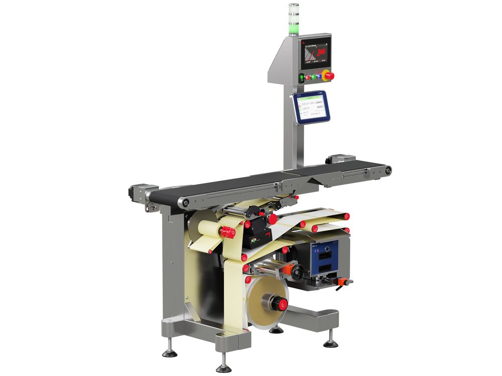 Etikettieranlage Geset 212 mit Etiketten links