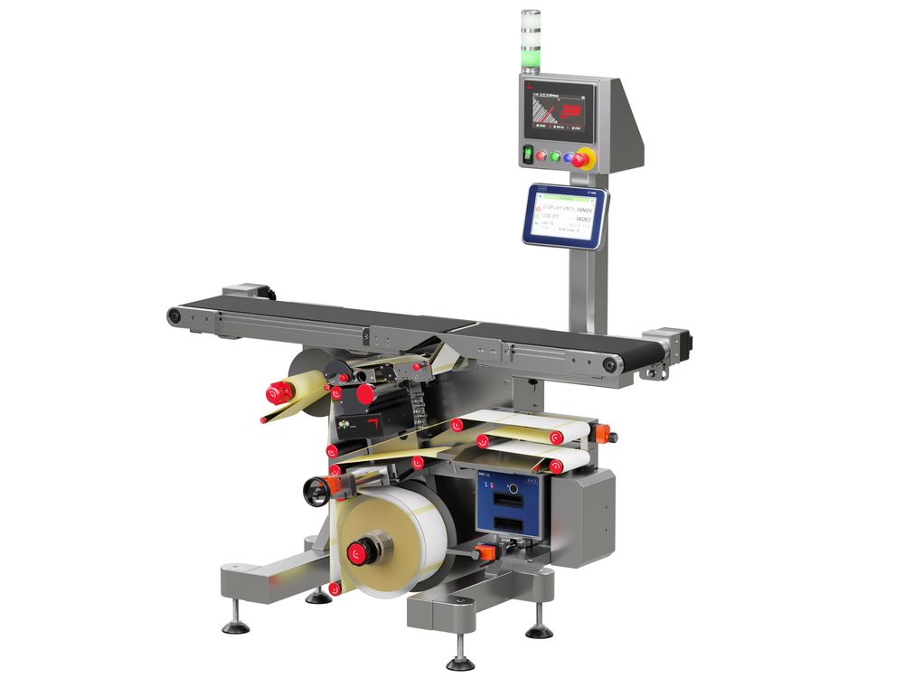Etikettieranlage Geset 212 mit Etiketten rechts