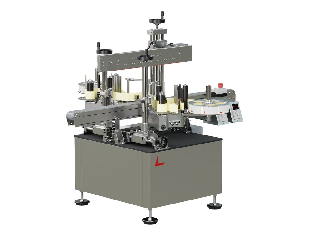 Etikettieranlage Geset 214 mit Etiketten links