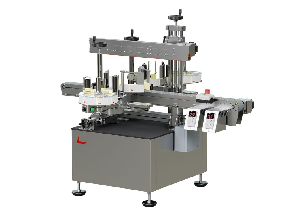 Etikettieranlage Geset 214 mit Etiketten rechts