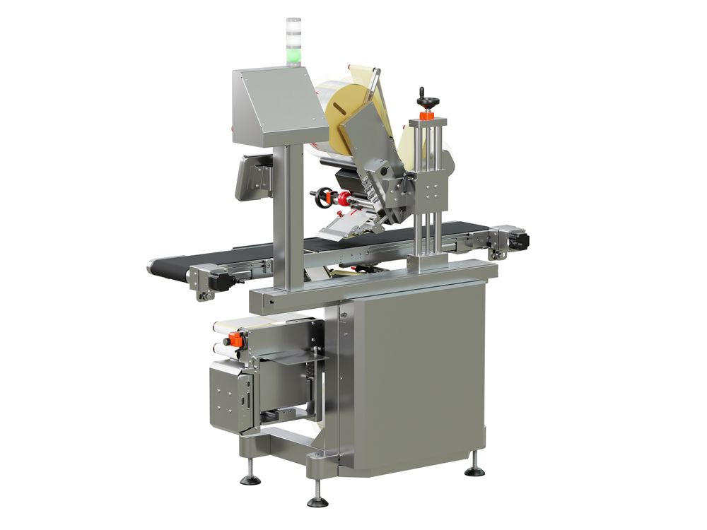 Etikettieranlage Geset 217 mit Etiketten Rückseite