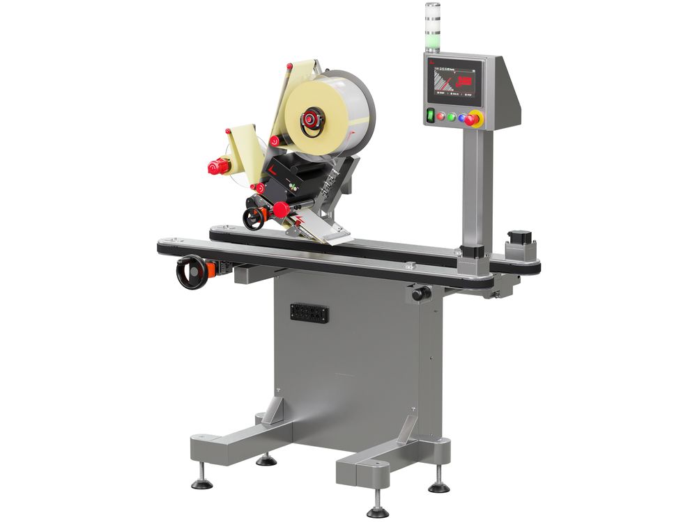 Etikettieranlage Geset 241 mit Etiketten rechts