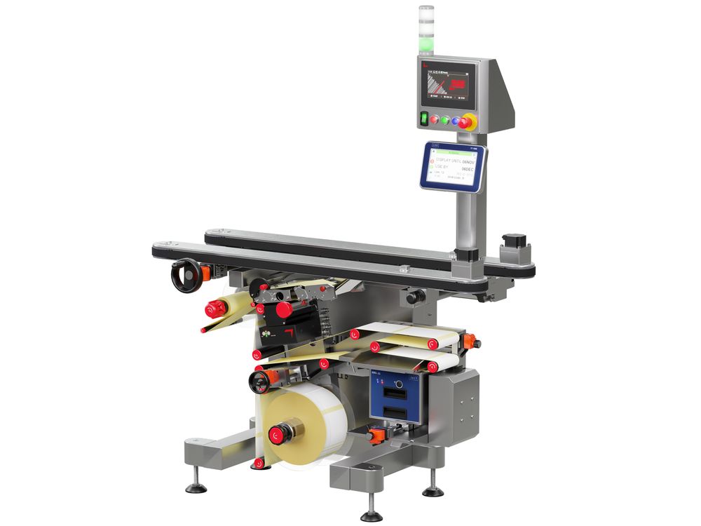 Etikettieranlage Geset 242 mit Etiketten rechts