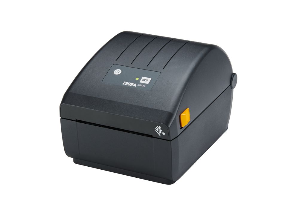 Zebra ZD230d Desktop Etikettendrucker vorne links