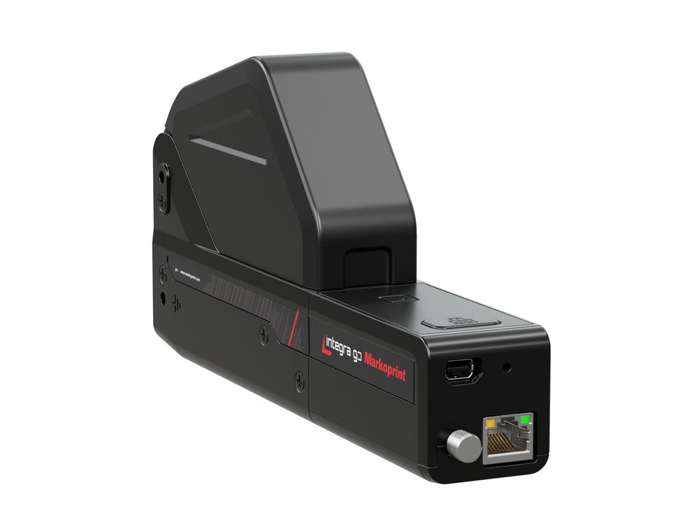 Industrieller Tintenstrahldrucker Markoprint integra go Rückseite links