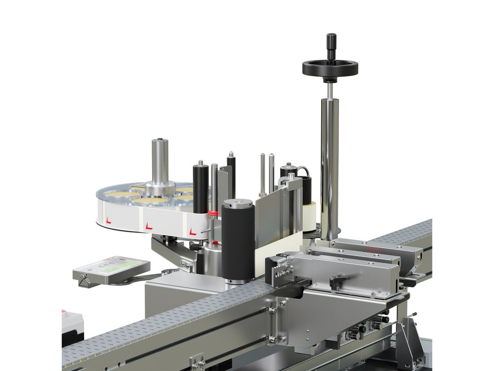 Etikettieranlage Geset 222 mit Etiketten rechts