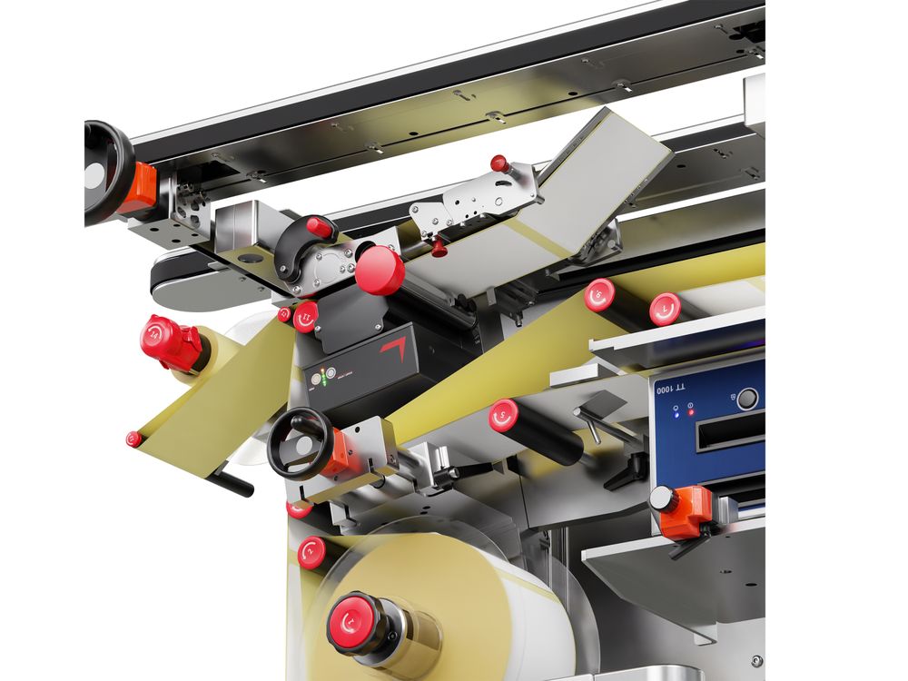 Etikettieranlage Geset 242 mit Etiketten rechts