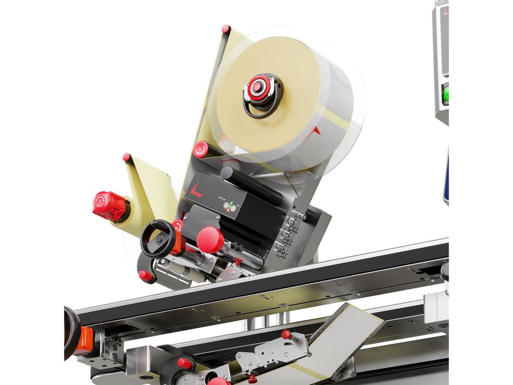 Etikettieranlage Geset 247 mit Etiketten rechts