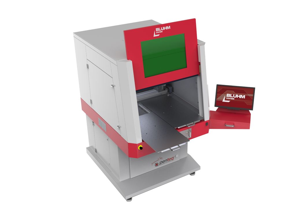 Laserstation LG300 offen von oben