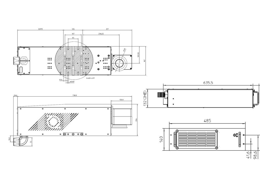 Technische Zeichnung Carbonline