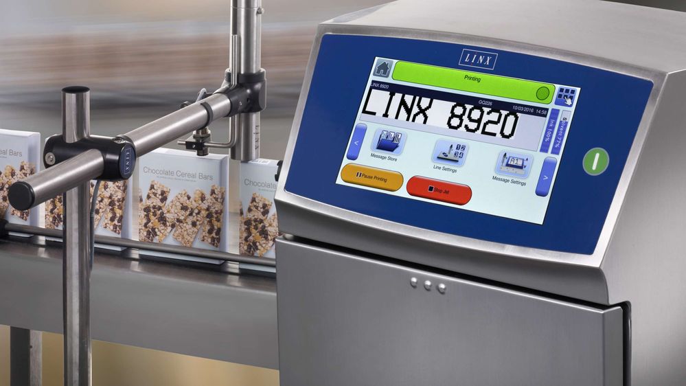 LINX 8900 marking cardboard