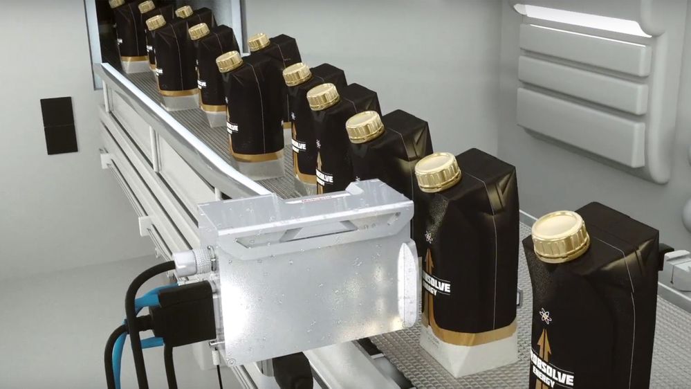 Markoprint Tintenstrahldrucker IP-Jet HP an der Produktionslinie