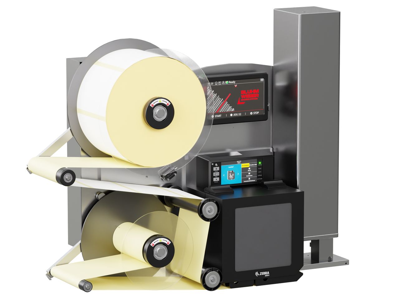 Etikettendruckspender Legi-Air 4050B mit Etiketten links