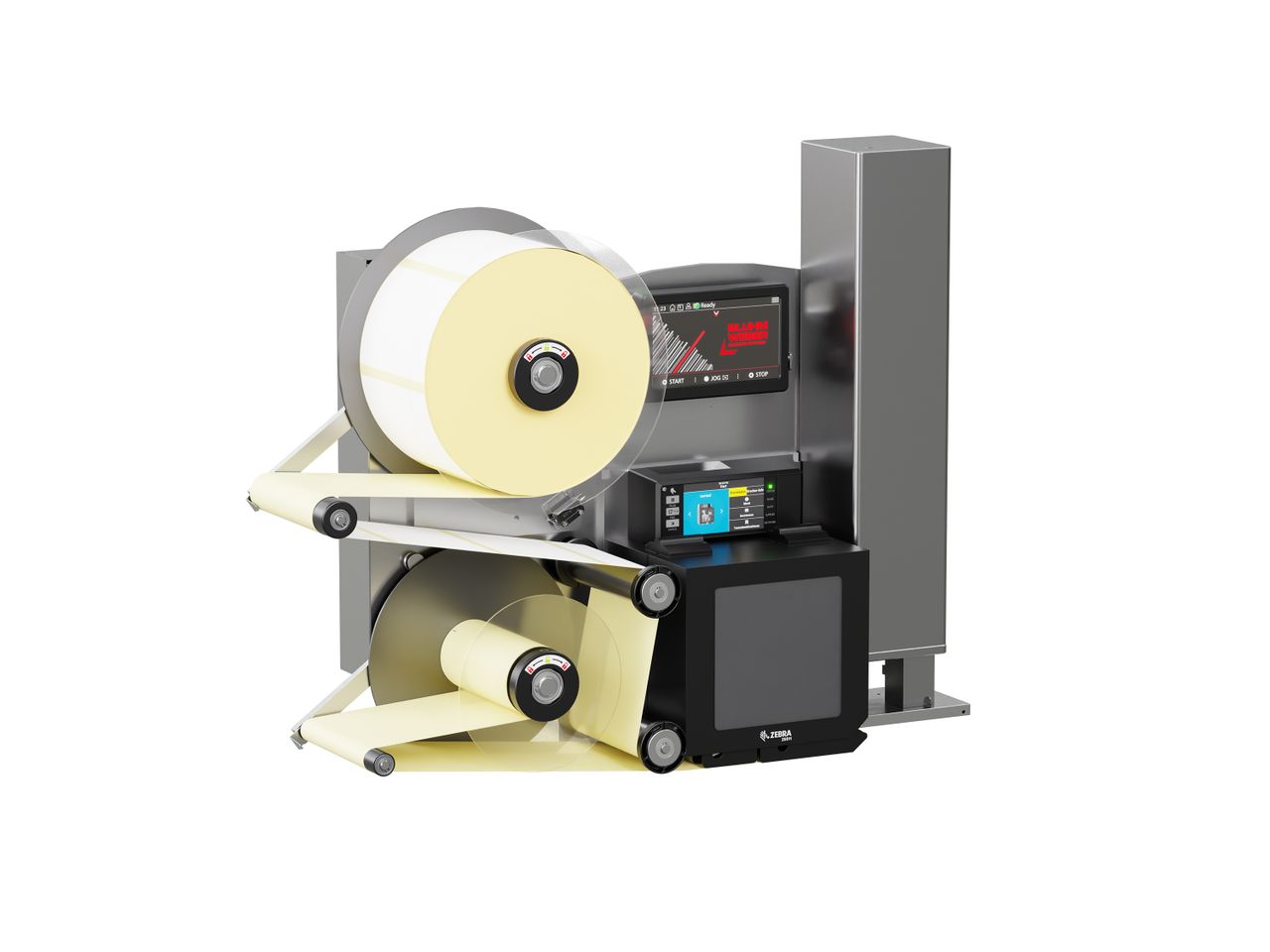 Label print applicator Legi-Air 4050B with labels on the left