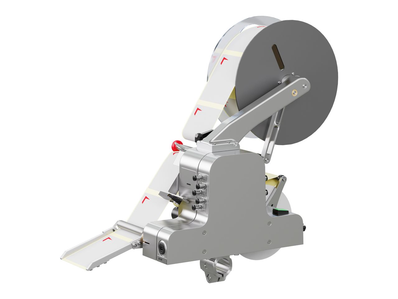 Alpha Compact label applicator with back labels