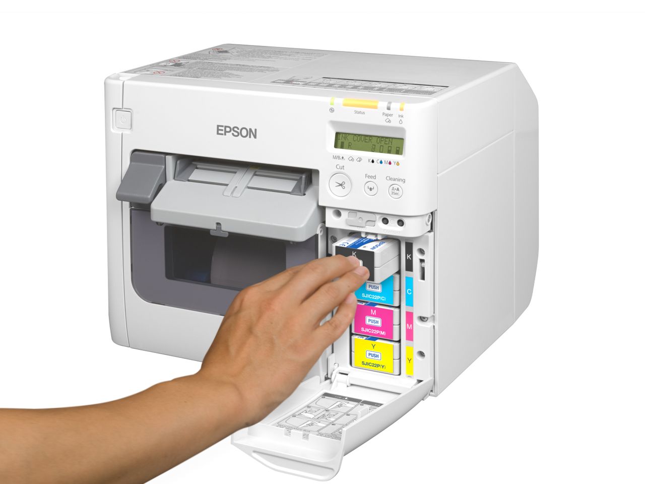 Colour label printer Epson ColorWorks C3500 ink charge