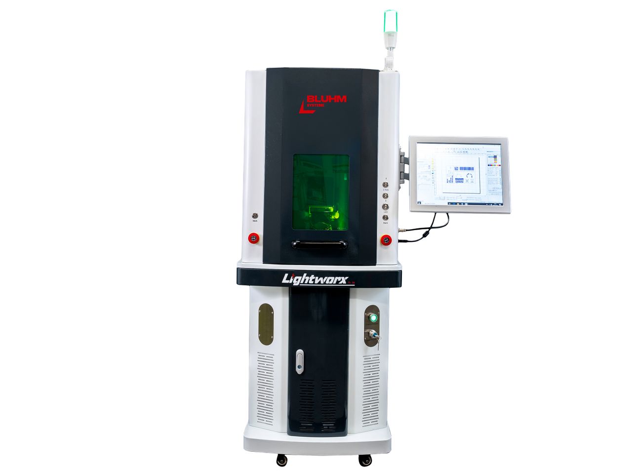 Lightworx Laser-Arbeitsstation von vorne