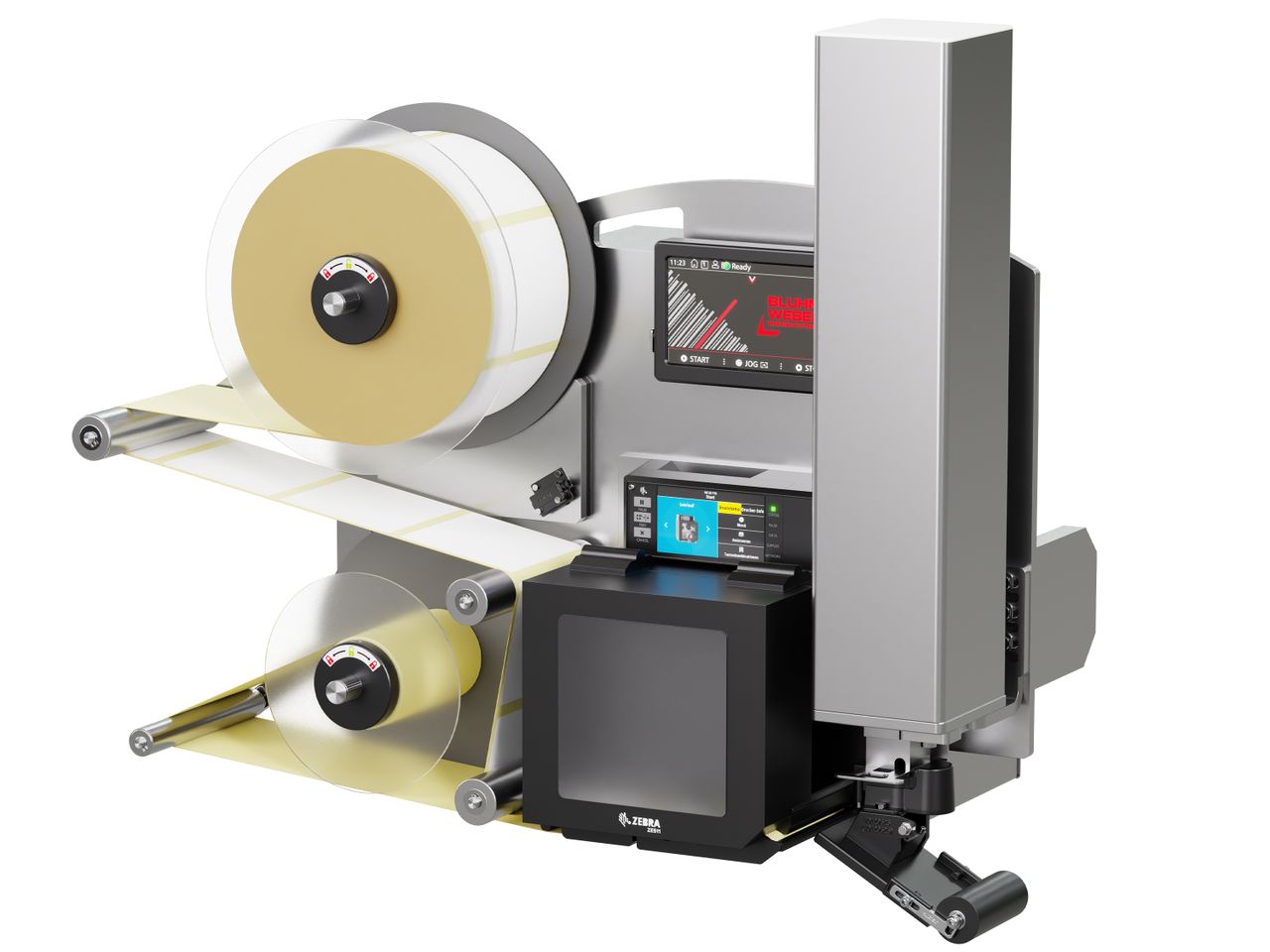 Etikettendruckspender Legi-E 4050E mit Etiketten rechts