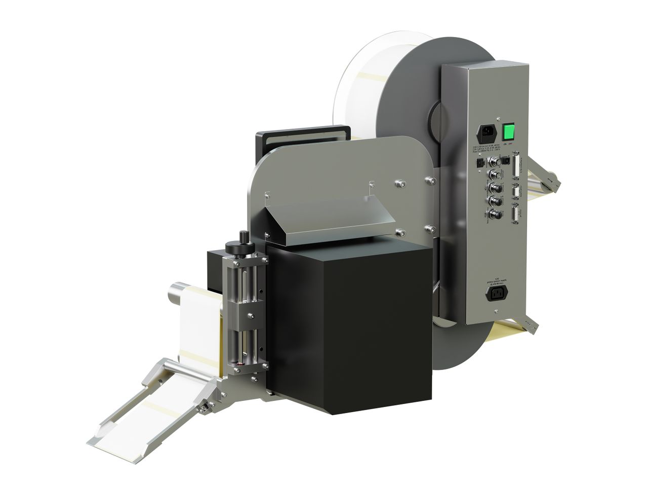 Label print applicator Legi-E 4050WO with labels on the back