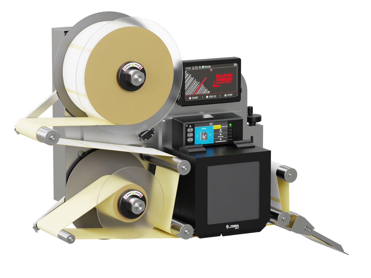 Etikettendruckspender Legi-E 4050WO mit Etiketten links